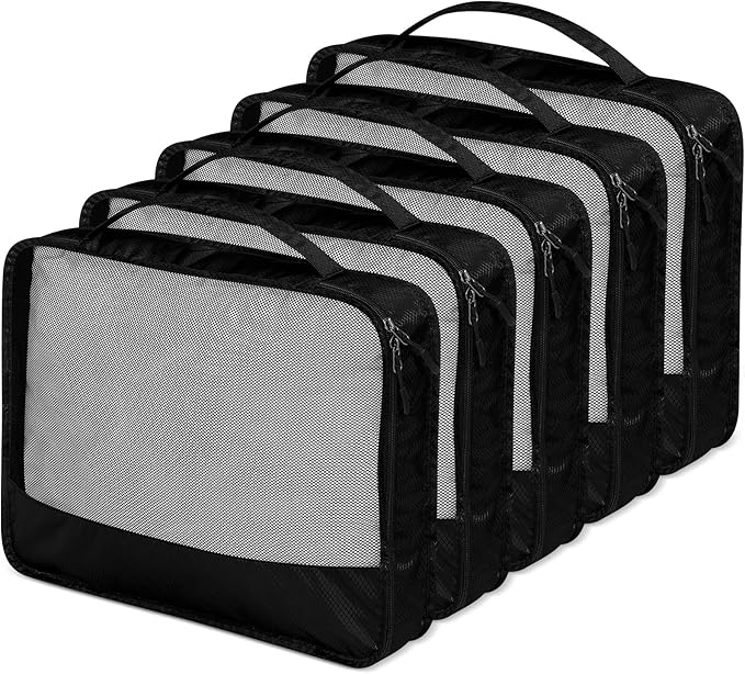 5 Pcs Packing Cubes for Suitcase Large Travel Cubes Carry on Luggage Organizer - Image 5
