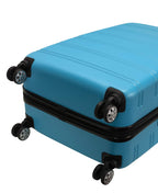 Melbourne Hardside 3 Piece Expandable Spinner Wheel Luggage Set (Turquoise / 3 Piece (20"/24"/28"))