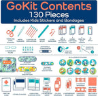 KeepGoing Travel First Aid Kit for Kids – 130 Pc. for Car, Diaper Bag & Backpack - Image 5