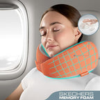 Skechers Women's Memory Foam Neck Pillow, Comfortable & Breathable Travel Pillow - Image 2