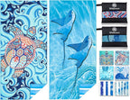 2 Pack Microfiber Lightweight Beach Towel Sand Free Quick Dry Absorbent Thin by WIDDONEN