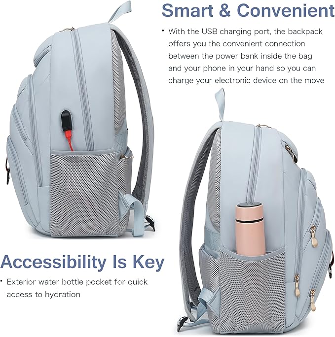 Boavan Laptop Backpack for women, 15.6 inch Laptop Bag - Image 6