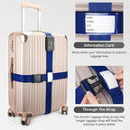 Luggage Straps, 2 Pack Adjustable Heavy Duty Cross Suitcase Straps - Image 4