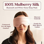 SilkSound 100% Mulberry Silk Bluetooth Sleep Mask, Skin-Friendly Sleeping - Image 2