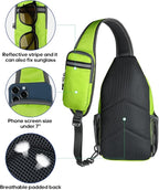 WATERFLY Crossbody Sling Backpack Sling Bag Travel Hiking Chest Bag Daypack - Image 6