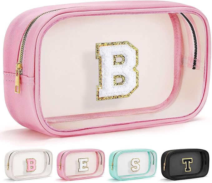 YOOLIFE Birthday Gifts | Initial Travel Makeup Bag Pouch by YOOLIFE