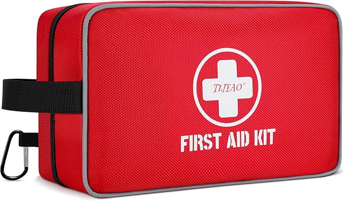 330 Piece First Aid Kit, Premium Waterproof Compact Trauma Medical Kits by TLIEAO