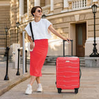 3 Piece Luggage Set, PC+ABS Lightweight Suitcase Sets - Image 2