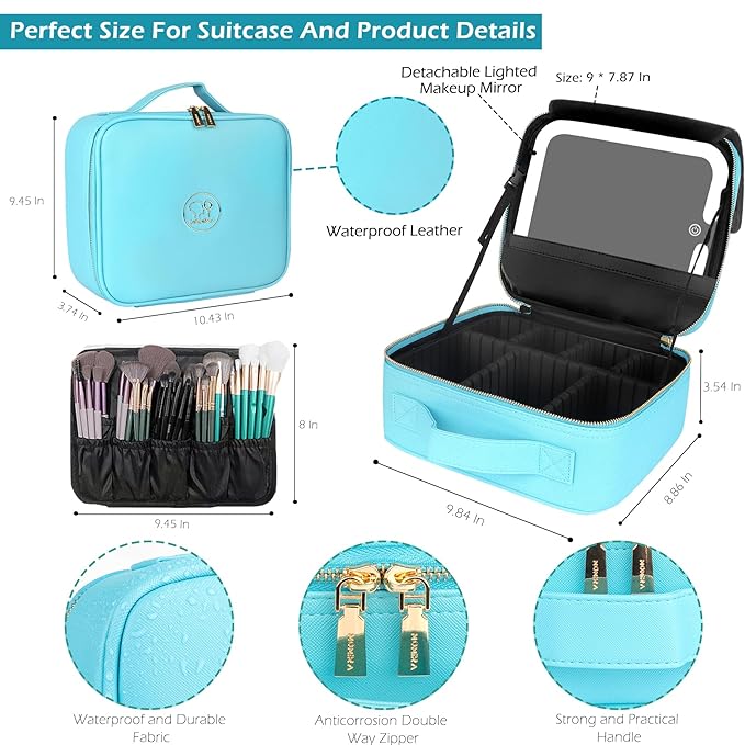 MOMIRA Travel Makeup Bag Cosmetic Bag - Image 3