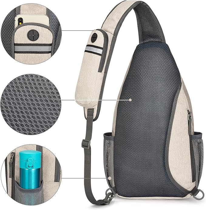 G4Free Sling Bag RFID Blocking Sling Backpack Crossbody Chest Bag Daypack - Image 4