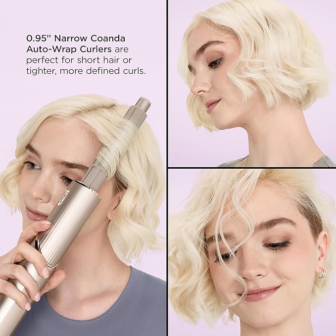 Shark FlexStyle Air Styling & Drying System, Powerful Hair Dryer Brush & Multi-Styler with Auto-Wrap Curlers, Paddle Brush, Oval Brush, Concentrator Attachment, Stone, HD430
