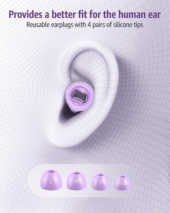 Ear Plugs for Sleeping Noise Cancelling: 45db Ultra-Comfy Reusable - Image 5