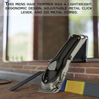 .44 Magnum FMJ Cordless Clipper Kit - Professional Clippers for Hair, Beard and Mustache - Rechargeable Grooming Electric Razor for Men - With Grips, Oil, Cleaning Brush & Comb Guards