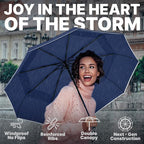 Royal Walk Windproof Folding Travel Umbrella Compact and Strong Luxurious Real - Image 4