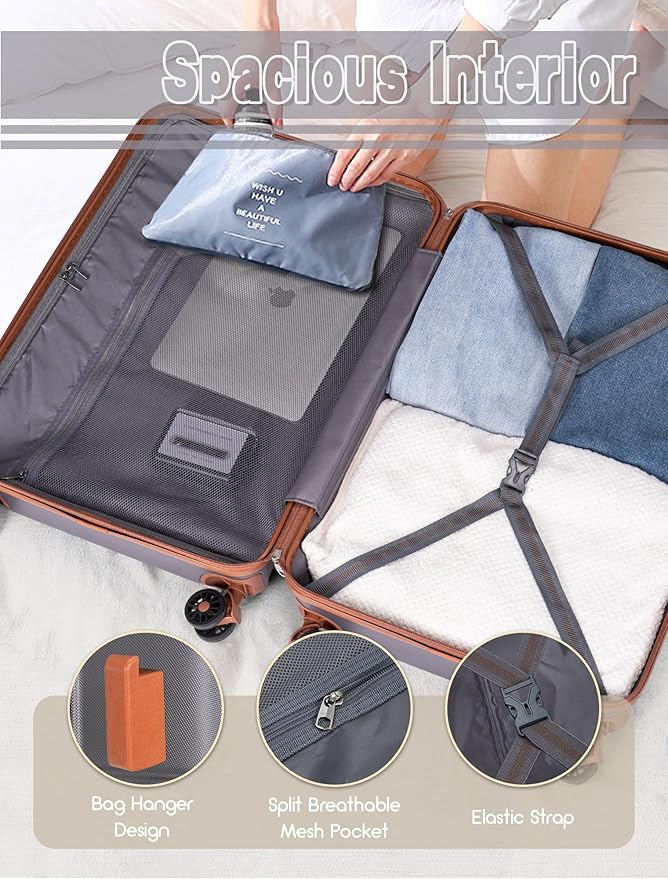 Luggage Sets 5 Piece, Suitcases - Image 5