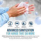 SONO Bergamot & Aloe Moisturizing Hand Sanitizer Wipes - Image 4