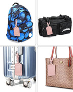Teskyer Luggage Tags, 3 Pack Premium PU Leather Luggage Tags - Image 2