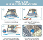 8 Pack Vacuum Storage Bags, Space Saver Bags Compression Storage Bags - Image 6