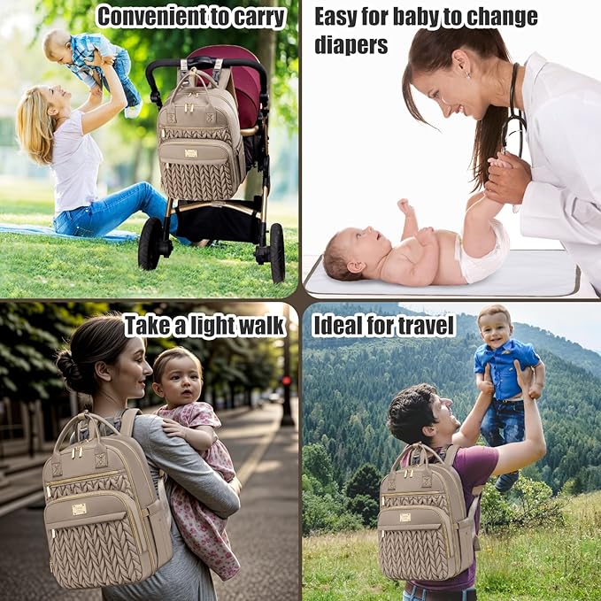Diaper Bag Backpack, Stylish Baby Diaper Bag, Waterproof Travel Diaper - Image 7