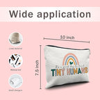 Nogrit Teacher Makeup Cosmetic Bag,It's a Good Day to Teach Tiny Humans Makeup Travel Toiletry Bag,Teacher Appreciation Gifts,Back to School Gifts for Teachers,Thank You Gifts for Teachers