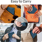 HIFA Leather Passport Holder, Handmade Passport Cover - Image 3