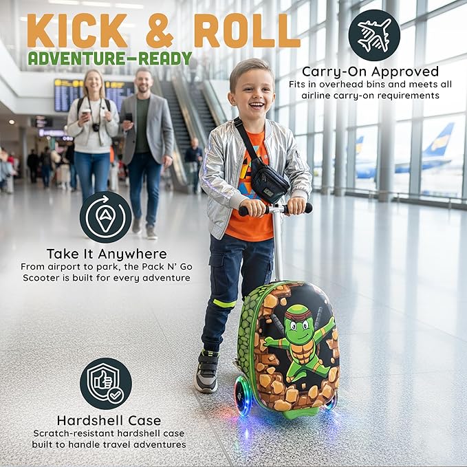Hardshell Kids Ride-On Luggage - Image 2