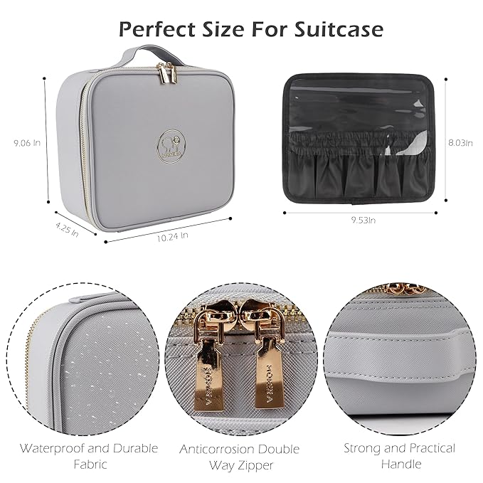 MOMIRA Travel Makeup Bag Cosmetic Bag Makeup Organizer Bag - Image 2