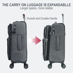 KROSER Softside Expandable Carry On Luggage - Image 5