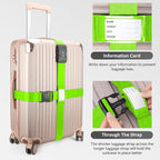 Luggage Straps, 2 Pack Adjustable Heavy Duty Cross Suitcase Straps - Image 3