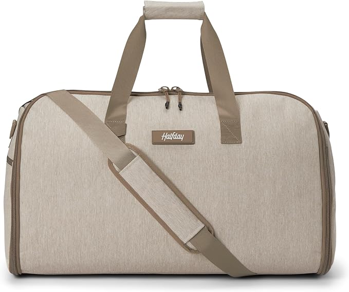 Halfday Convertible 2-in-1 Garment Duffel Weekender Bag 40L | Wrinkle-Free by HalfdayTravel