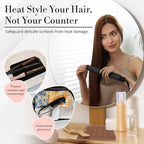 Vanity Accessories Heat Resistant Mat – Silicone Flat Iron & Curling Iron Holder, Non-Slip Vanity Mat & Hot Tool Mat for Home, Salon, or Travel Use