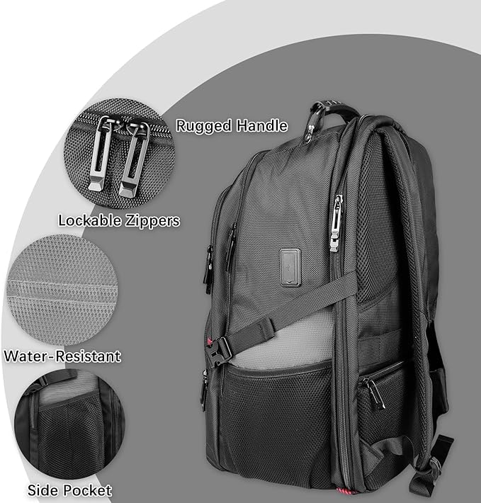 Extra Large Laptop Backpack for Men, Travel Backpack, Big Backpack, 50L Water - Image 4
