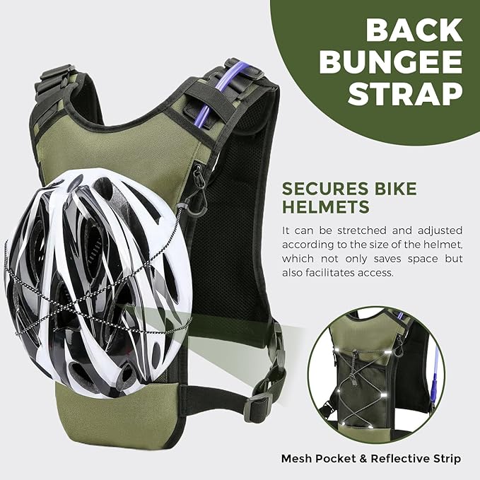 USA Original Patent Running Hydration Vest Backpack, Lightweight Chest Pack - Image 3