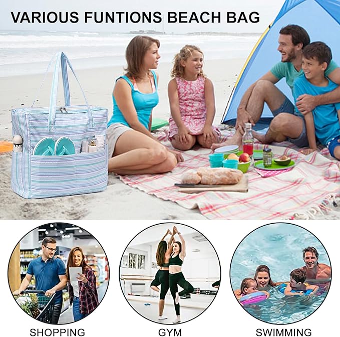 Waterproof Beach Tote Pool Bags - Image 9