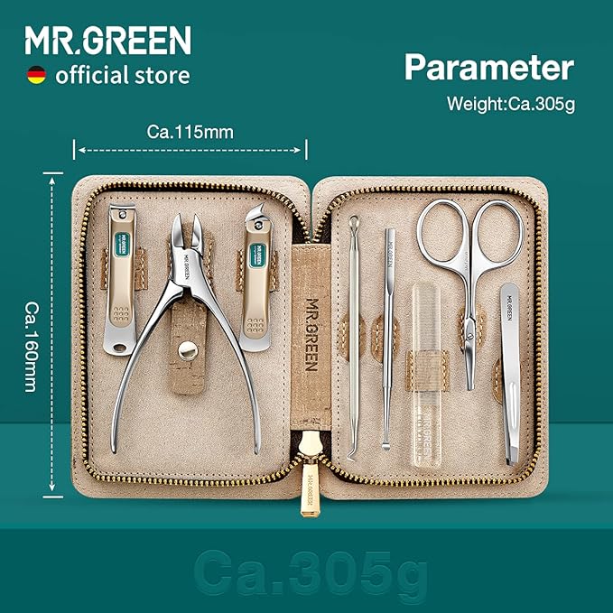 MR.GREEN Manicure Sets Pedicure Kits Stainless Steel Nail Clipper Personal Care - Image 5