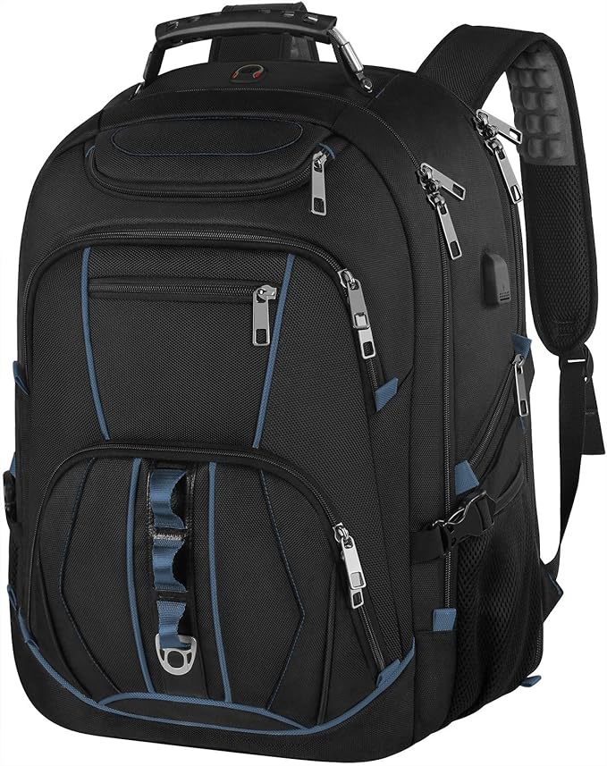 Laptop Backpack, 55L Capacity, TSA Approved, Convenient USB Port, Comfortable by JCDOBEST