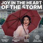 Royal Walk Windproof Folding Travel Umbrella Compact and Strong Luxurious Real - Image 4