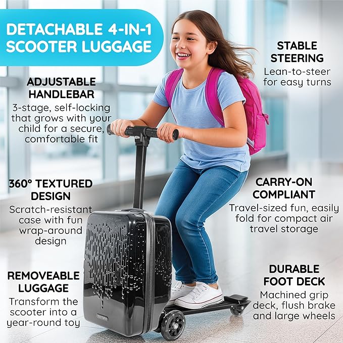 Teen Totes Detachable 4-in-1 Scooter Luggage - Image 2