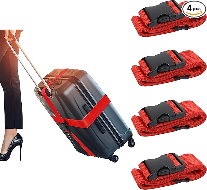 Adjustable Heavy-Duty Luggage Straps by Unknown