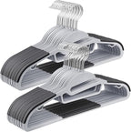 SONGMICS 30 Pack Coat Hangers, Heavy-Duty Plastic Suit Hangers, S-Shaped Opening by SONGMICSbySONGMICSHOME
