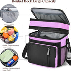 Insulated Lunch Bag Women | Large Adult Lunch Box | Double-Layer Reusable Lunch - Image 7