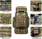 80L 2Pcs Hiking Backpack for Men - Image 5