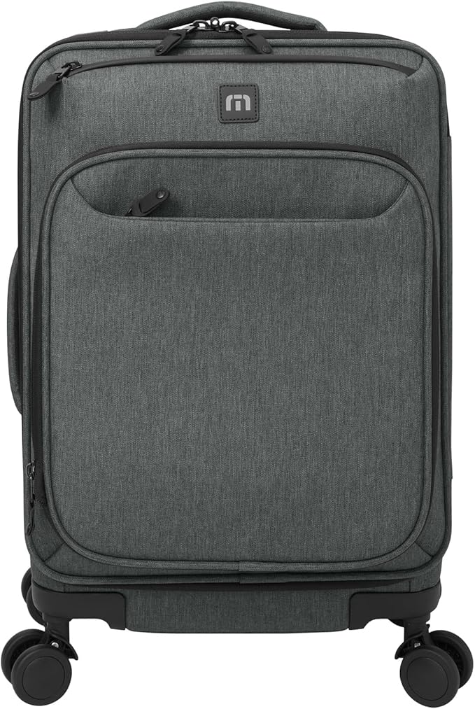 TravisMathew Quad Carry-On Spinner TMB400, Graphite Heather by TravisMathew