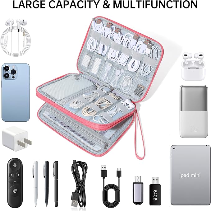 CILLA Electronics Organizer Travel, Travel Cord Organizer Case, Compact - Image 5