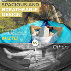 Miztli Camping Hammock -Portable Hammock w/Spacious Net & Tree Straps - Image 3