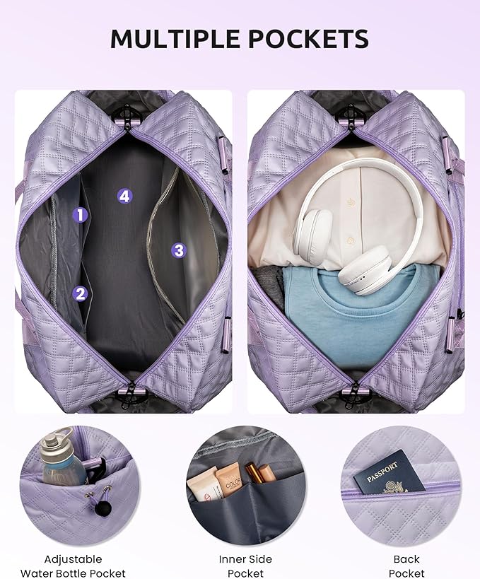 College Roommate Gifts, Teen Girls Gift Ideas-Girl Initial Travel Bags - Image 5