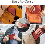 HIFA Leather Passport Holder, Handmade Passport Cover - Image 3