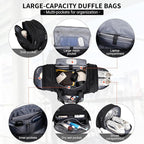 WITZMAN Duffle Bag for Men Nylon Large Gym Weekender Bag - Image 4