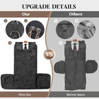 Canvas Garment Bags for Travel, Convertible Carry On Garment Duffel Bag for Men - Image 7