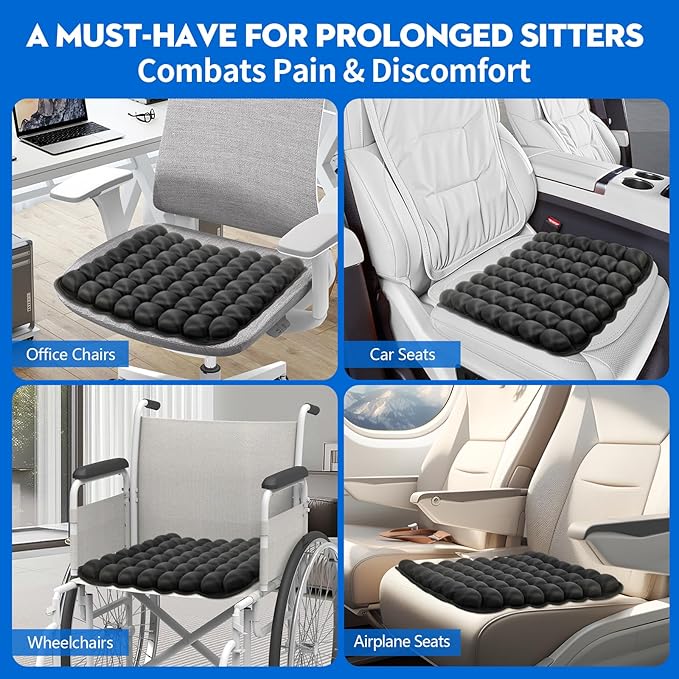 Professional Comfortable 3D Travel Seat Cushion, Air Inflatable Pressure Relief - Image 4
